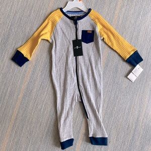 7 for all Mankind- zip up sleeper. 12 months